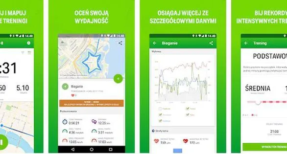 por&oacute;wnanie aplikacji sportowych ikony