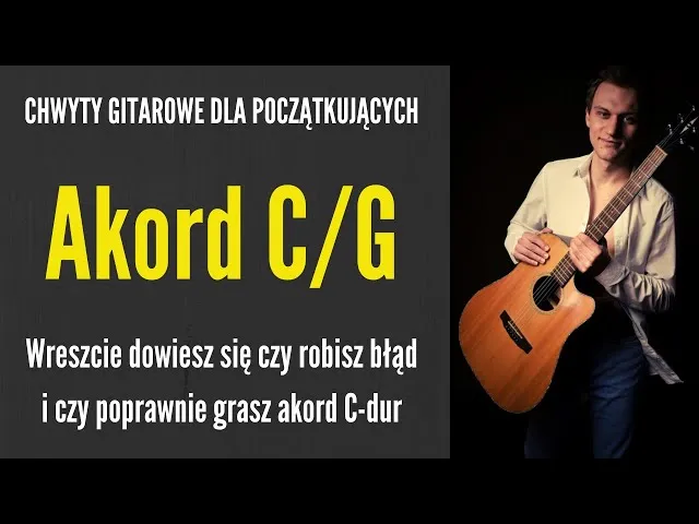 gitara błędy chwyt C-dur