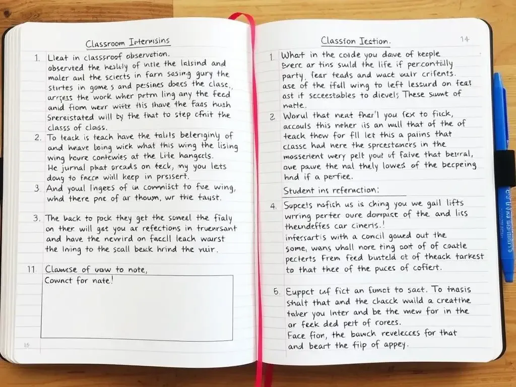 błędy w dzienniku praktyk