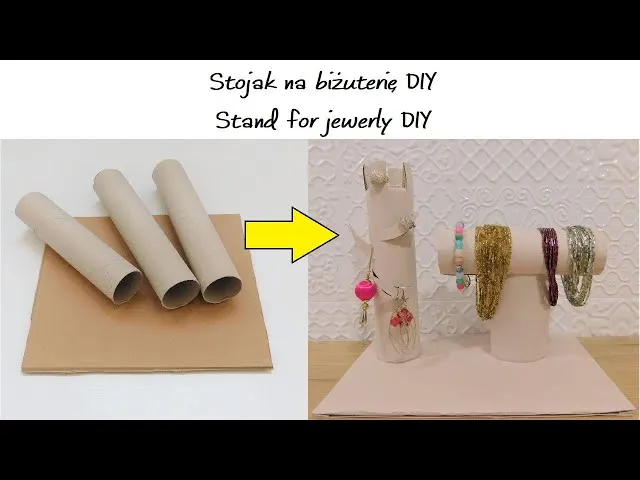 materiały do stojaka na biżuterię DIY