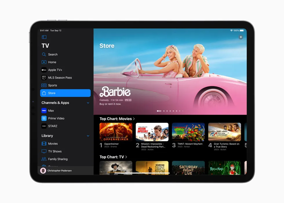 Apple TV App Store Interface