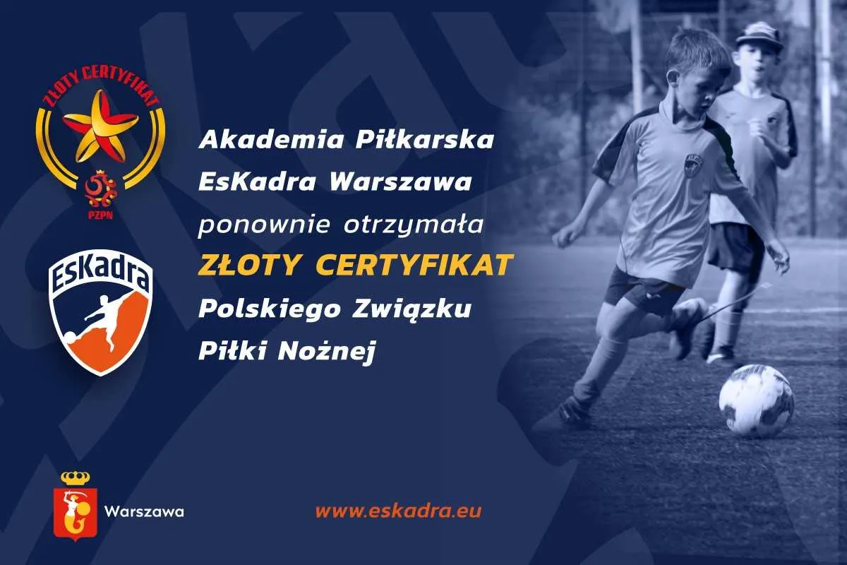 szkółka piłkarska dla dzieci certyfikat PZPN