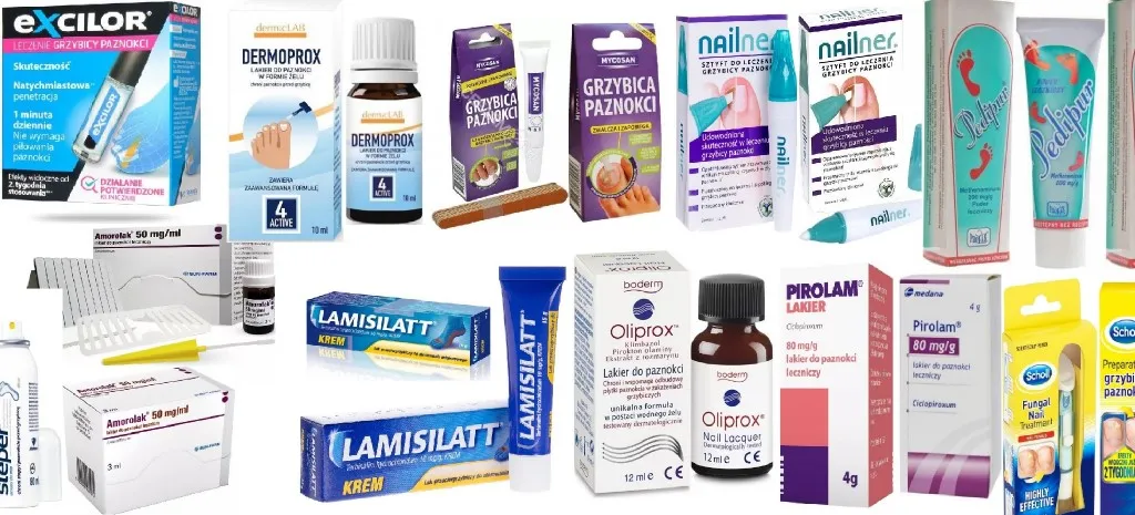 porównanie leków na grzybicę paznokci