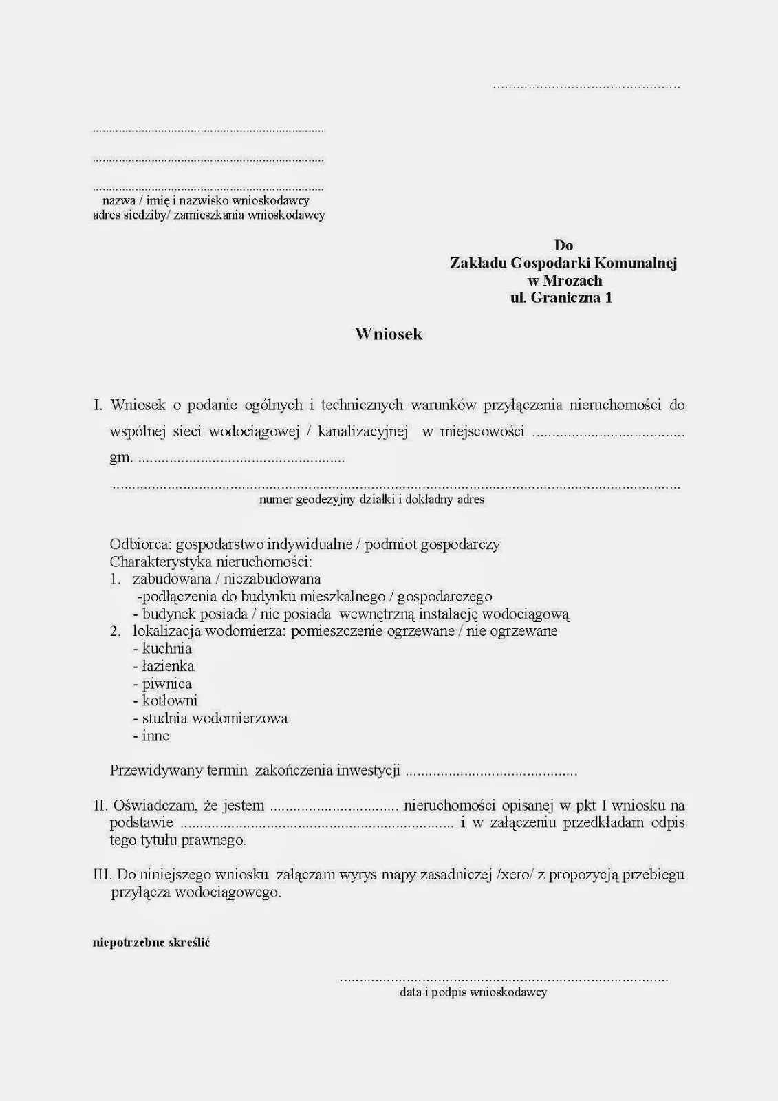 Zdjęcie Gdzie złożyć wniosek o przyłącze wody? Kompletny poradnik