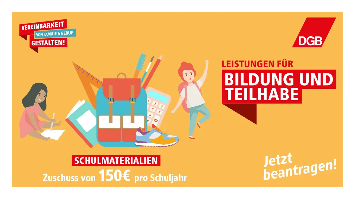 Zdjęcie Bildungs- und Teilhabepaket: So sichern Sie Ihre Ansprüche für Kinder