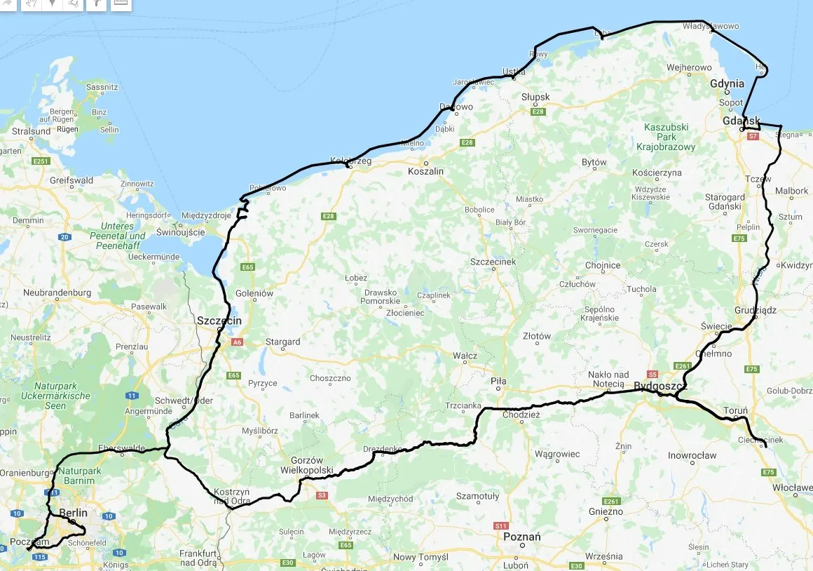 mapa trasy szczecin berlin samochodem