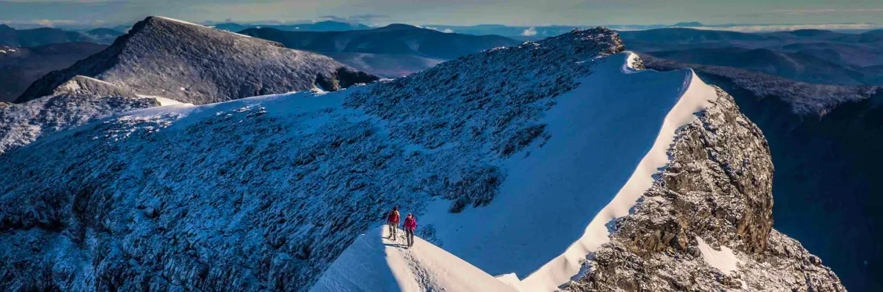 Kebnekaise two peaks north and south summit