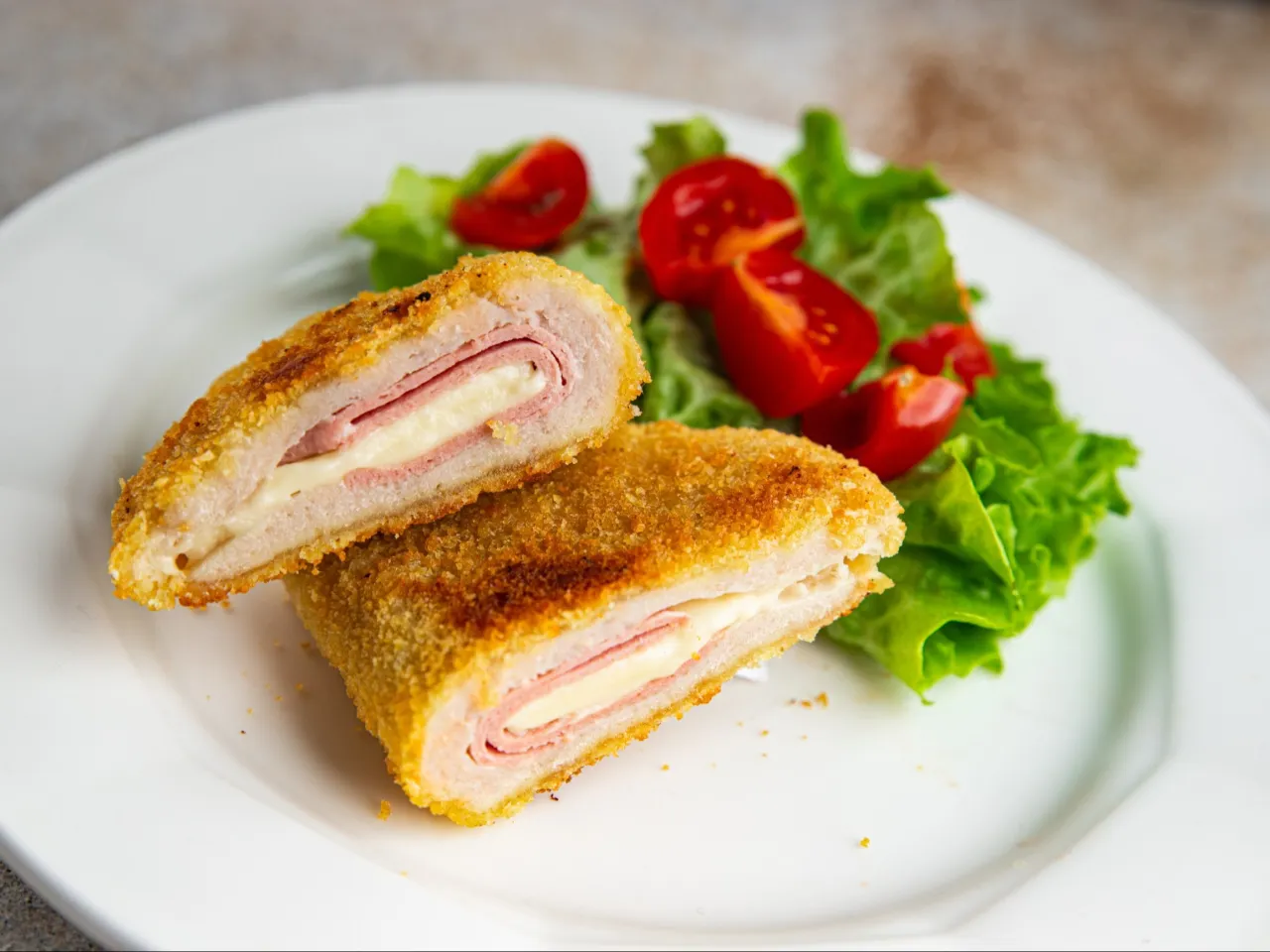 składniki na kotlet szwajcarski drobiowy