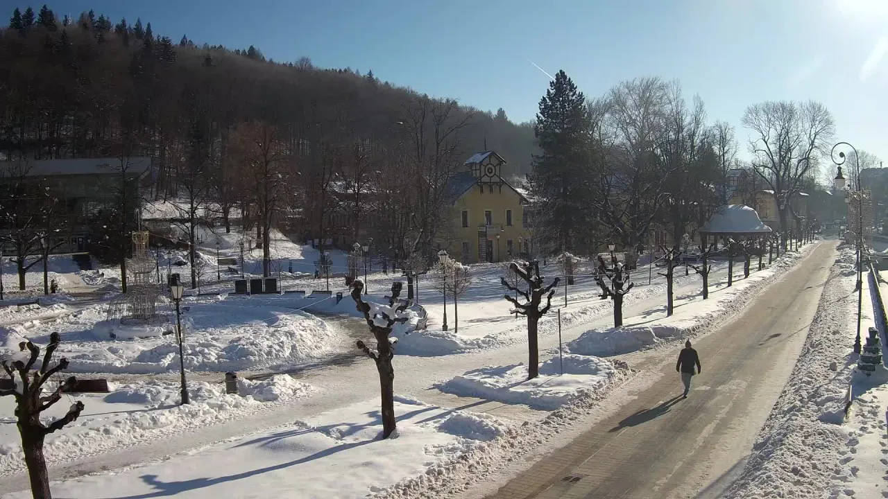 Deptak Krynica-Zdrój widok z góry