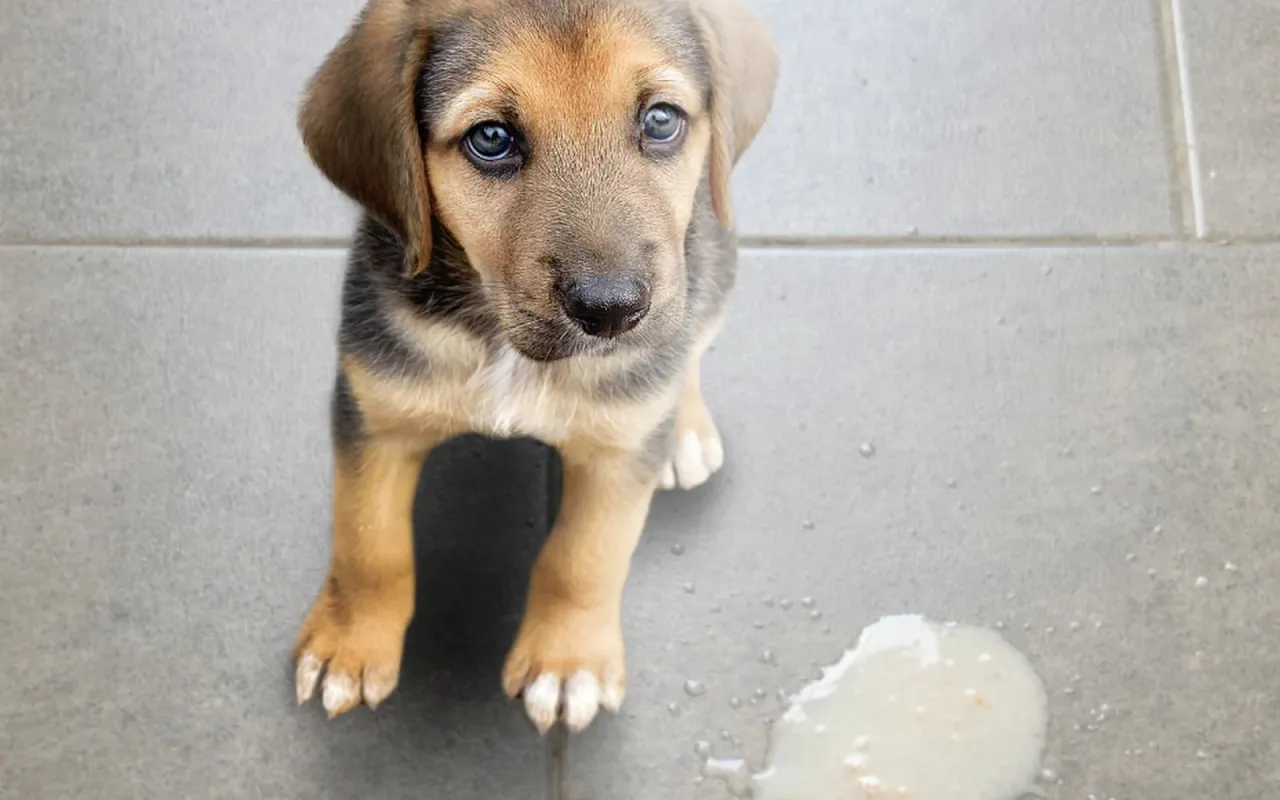 Pies zaniepokojony, pies wymiotujący, pies chory objawy