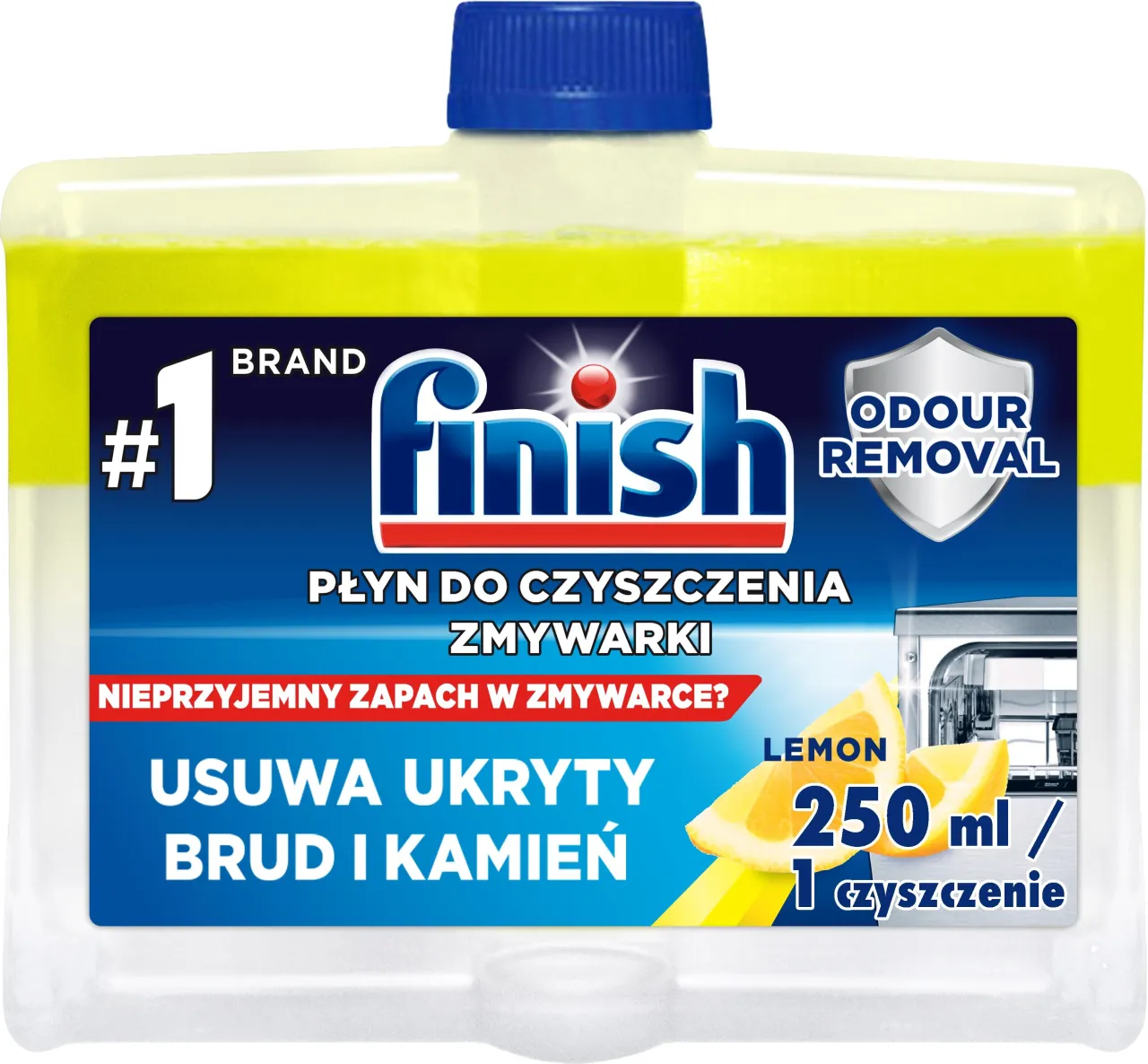 butelka Finish do czyszczenia w zmywarce