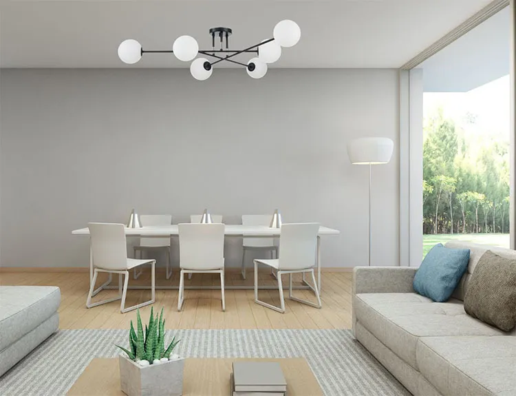 żyrandole do niskiego salonu plafony