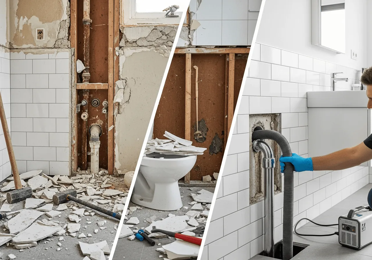 Kucie ścian pod instalację wodną