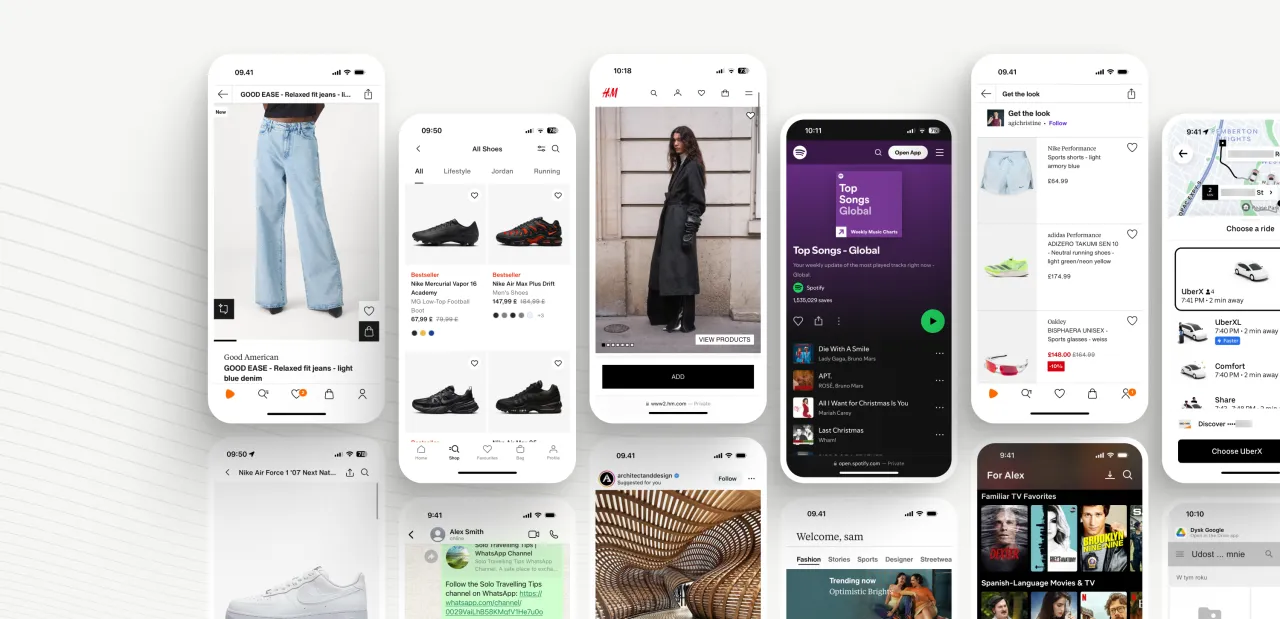 Przykłady lineartu stworzonego w aplikacjach mobilnych