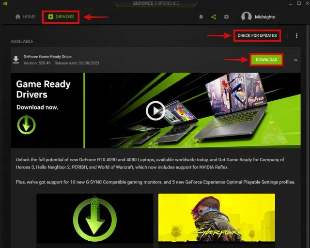 NVIDIA GeForce Experience AMD Radeon Software Intel Driver & Support Assistant