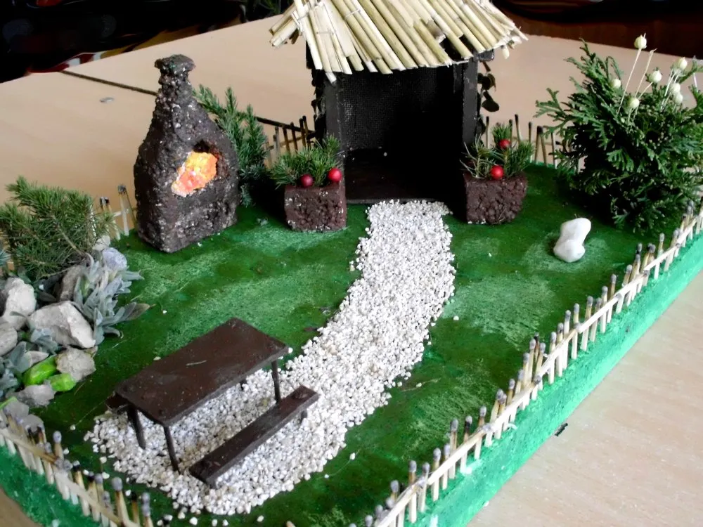 materiały do makiety ogrodu diy