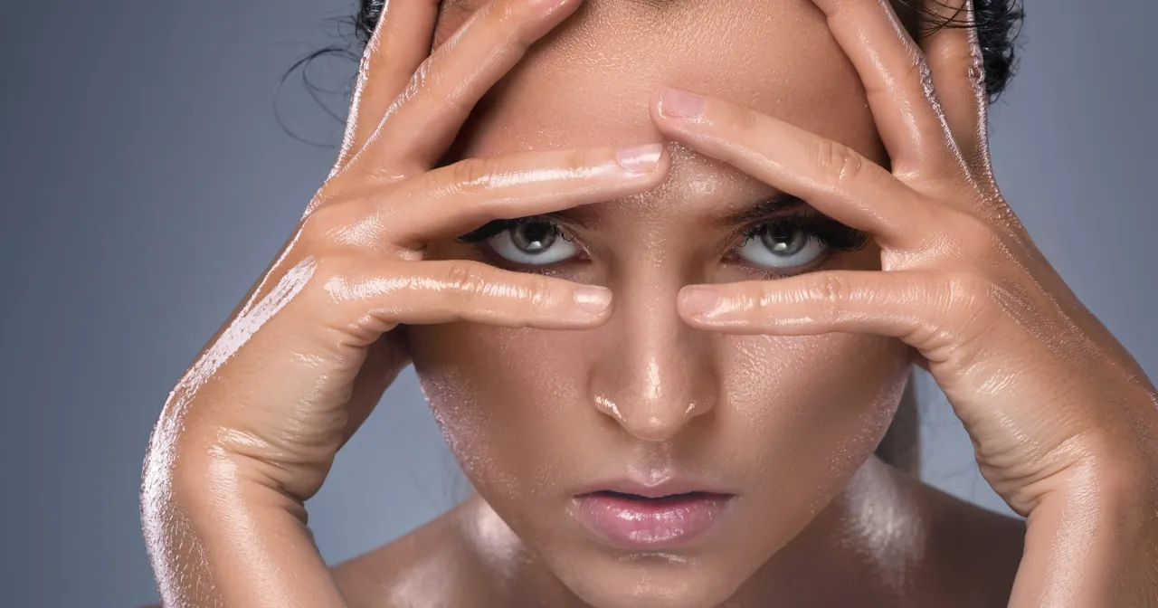 kobieta z cerą tłustą błędy pielęgnacyjne