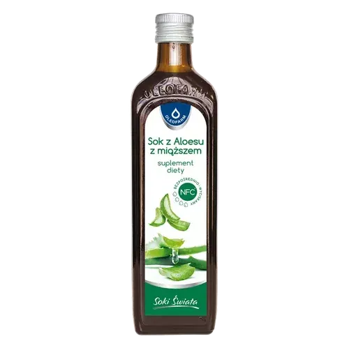 Sok z aloesu butelka ciemne szkło
