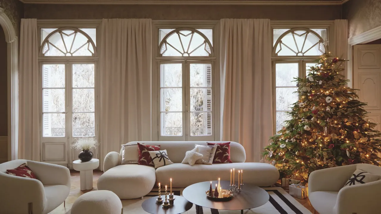 inspiracje świąteczne style dekoracji salonu