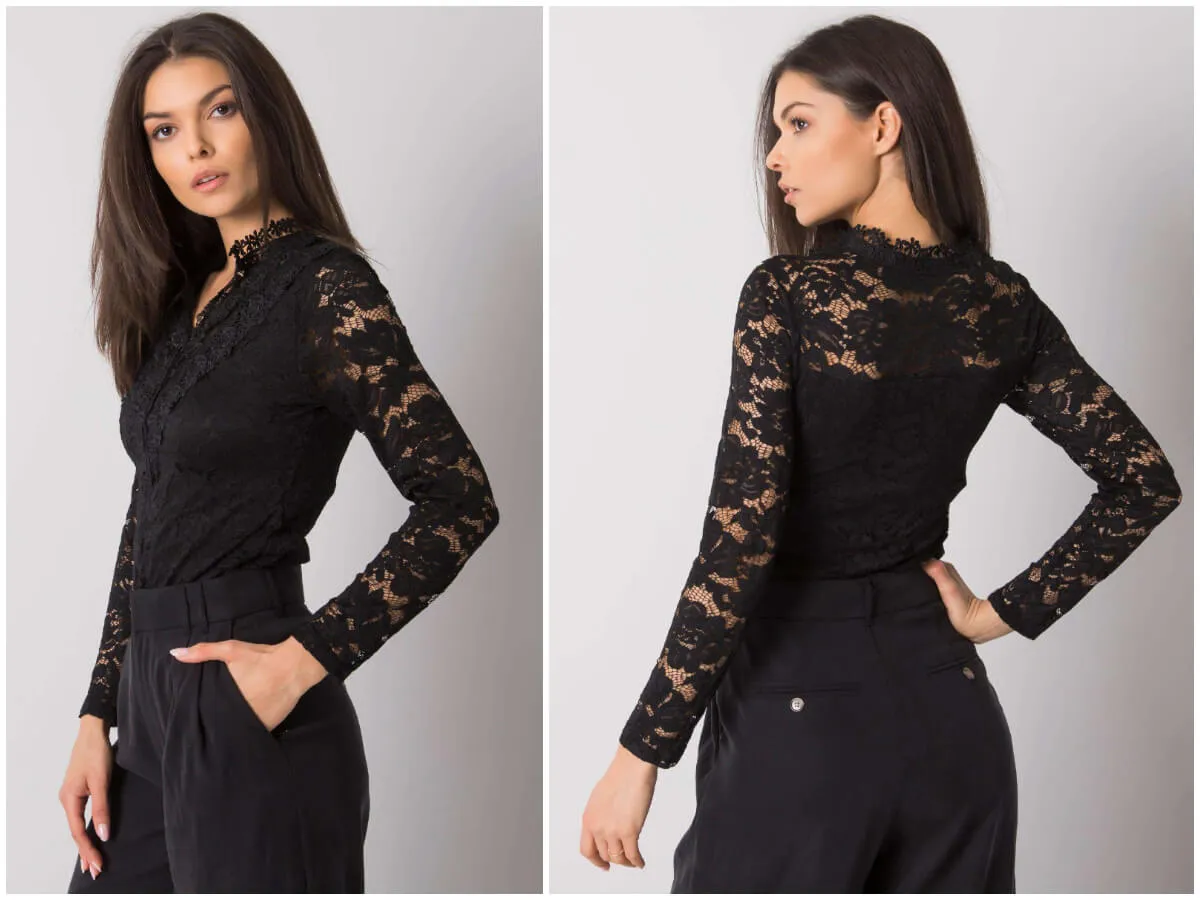 Wieczorowe stylizacje z czarną bluzką
