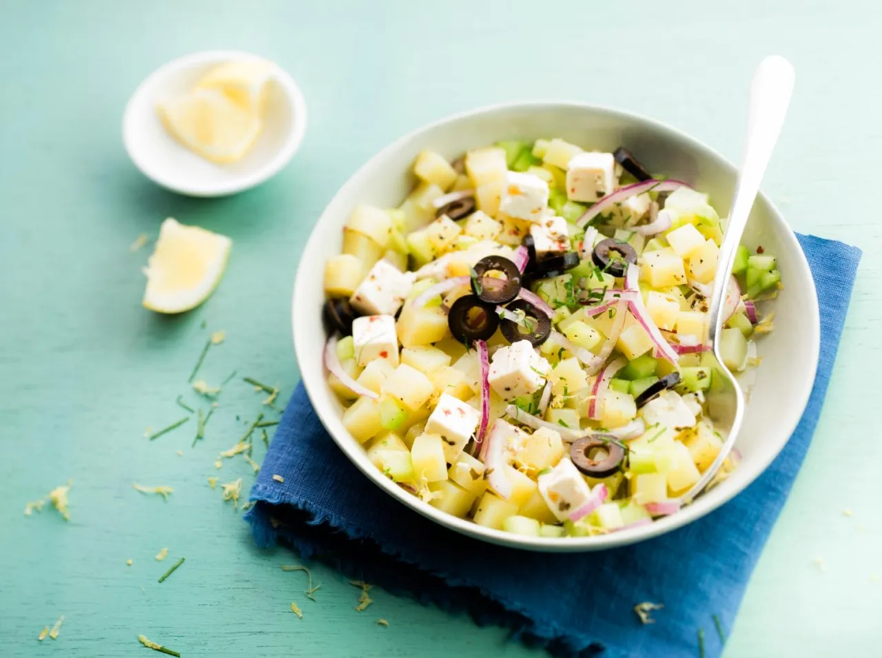 sałatka ziemniaczana colesław grecka