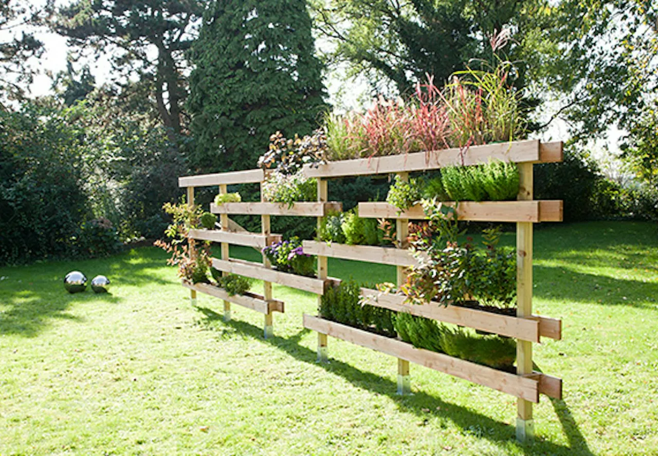 Inspiracje parawan&oacute;w tarasowych DIY