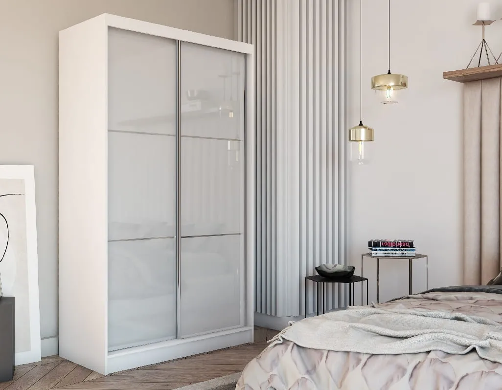 biała szafa sypialnia mat połysk