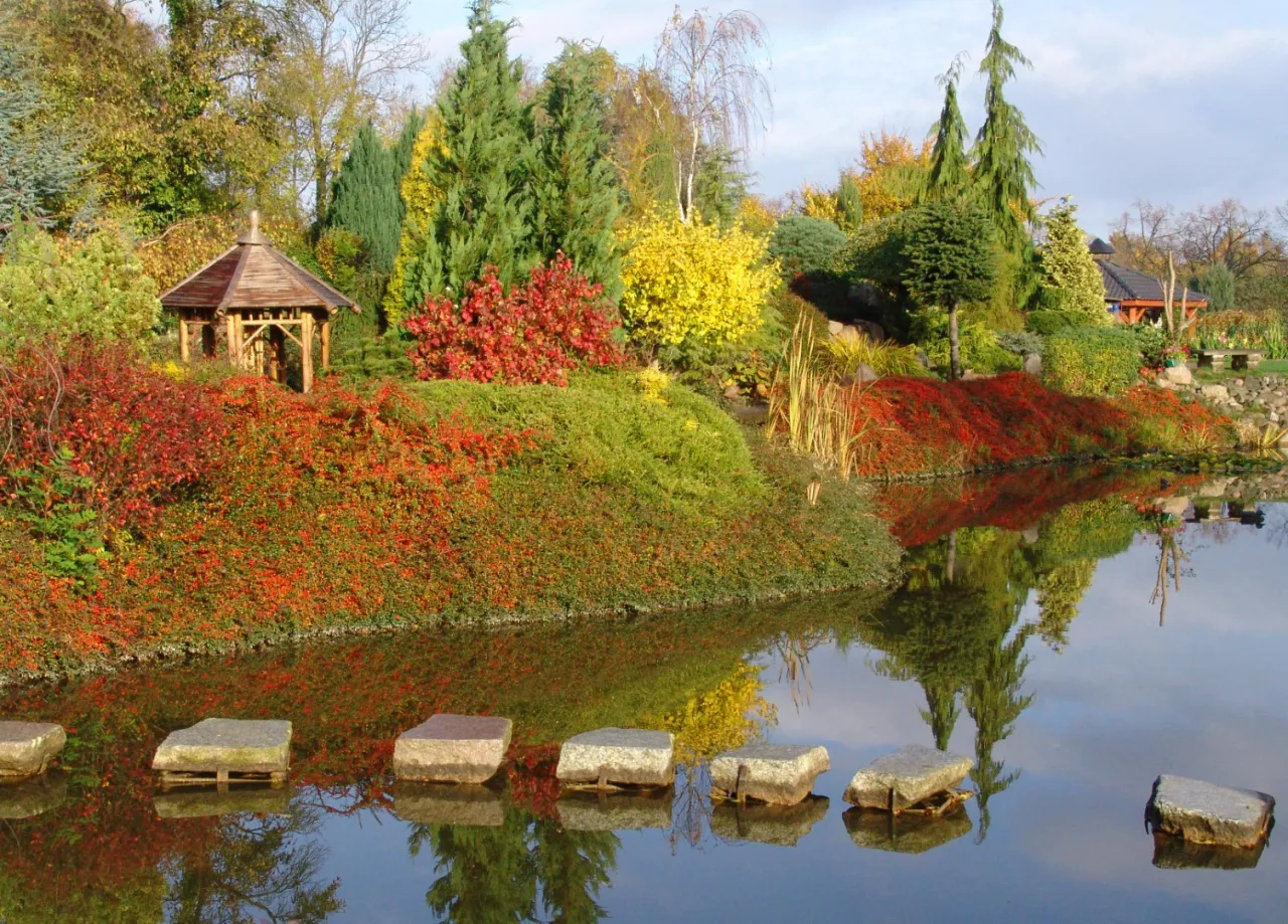 Ogrody Hortulus Dobrzyca jesień