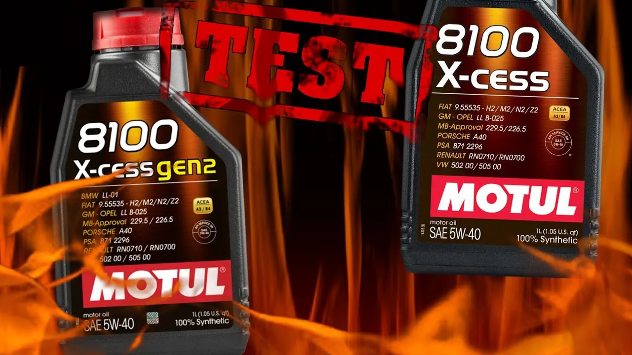 Motul X-cess vs X-clean por&oacute;wnanie