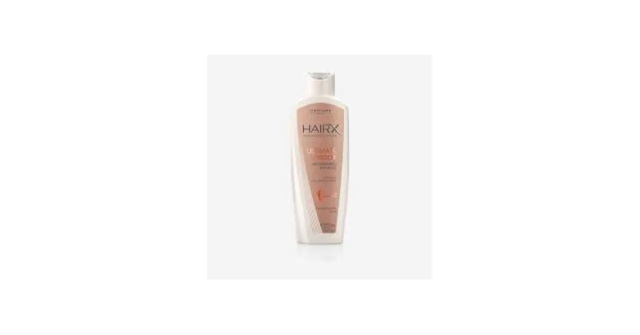 butelka szamponu Oriflame HairX Advanced Care Ultimate Repair na białym tle