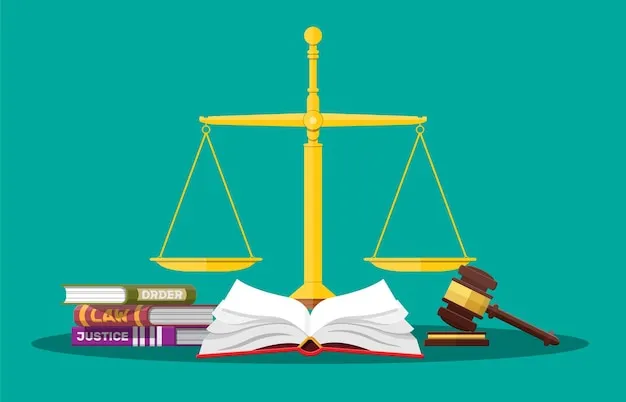 Waga sprawiedliwości i kodeks prawny