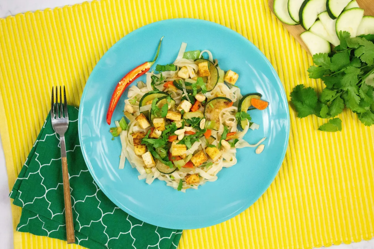 makaron wegetariański kolorowy