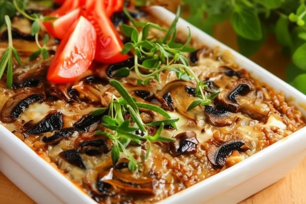 Różne warianty zapiekanki z kaszy gryczanej