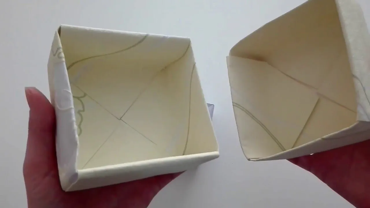 pudełko origami na ciastka