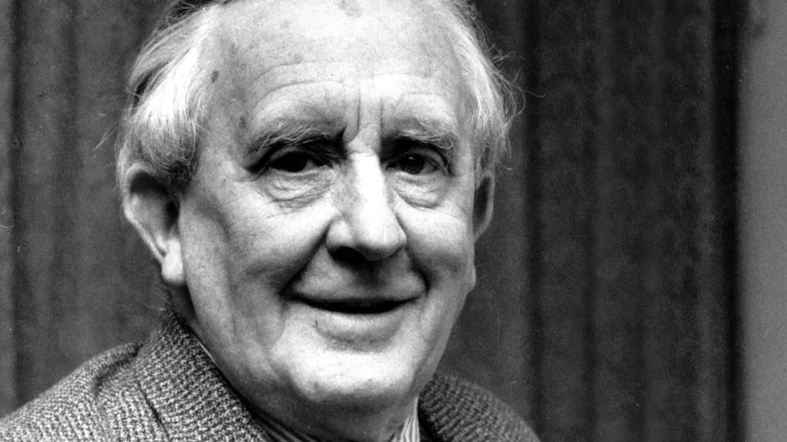J. R. R. Tolkien Portr&auml;t oder Schwarz-Wei&szlig;-Foto