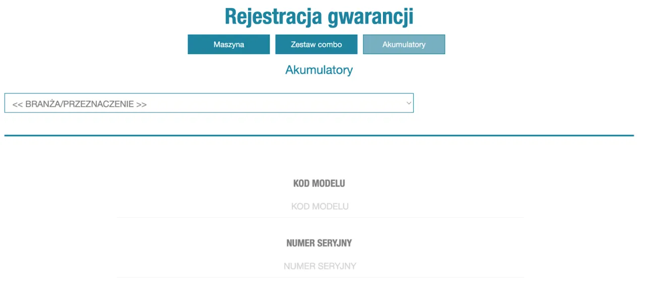 Makita karta gwarancyjna numer lokalizacja