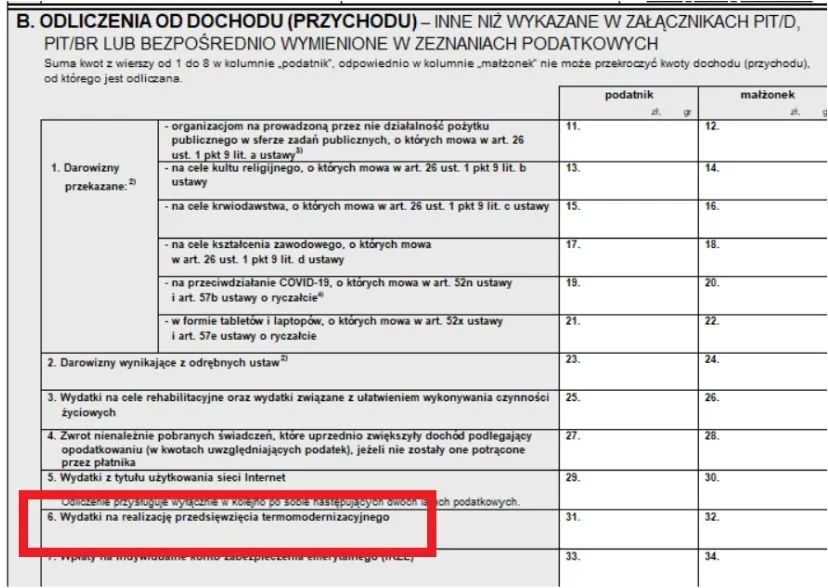 błędy odliczenie fotowoltaiki podatki