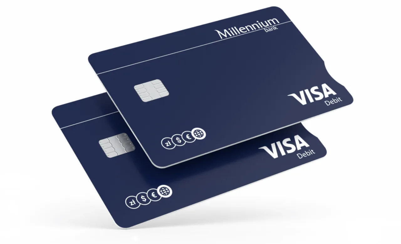 Konto Millennium 360 logo i karta debetowa