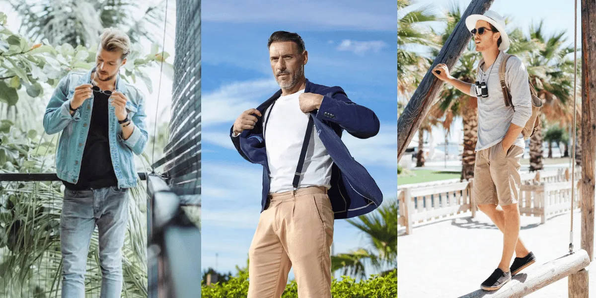 stylizacje na 20 stopni do pracy na co dzień i na wieczór kolaż