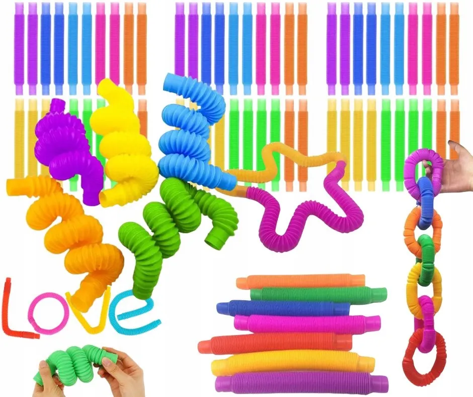 różnorodne zabawki sensoryczne dla 3 latka