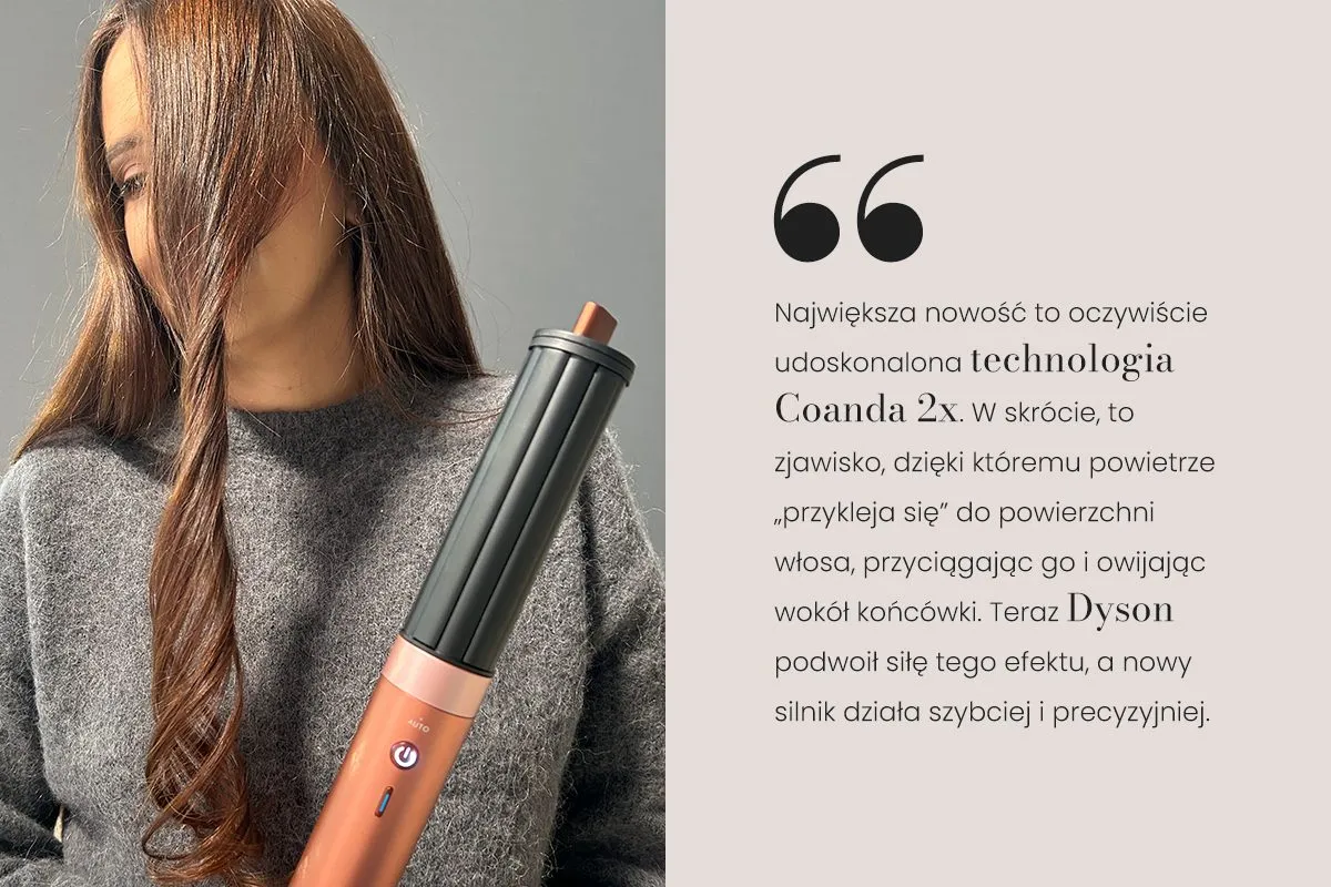 Dyson Airwrap technologia Coandy schemat