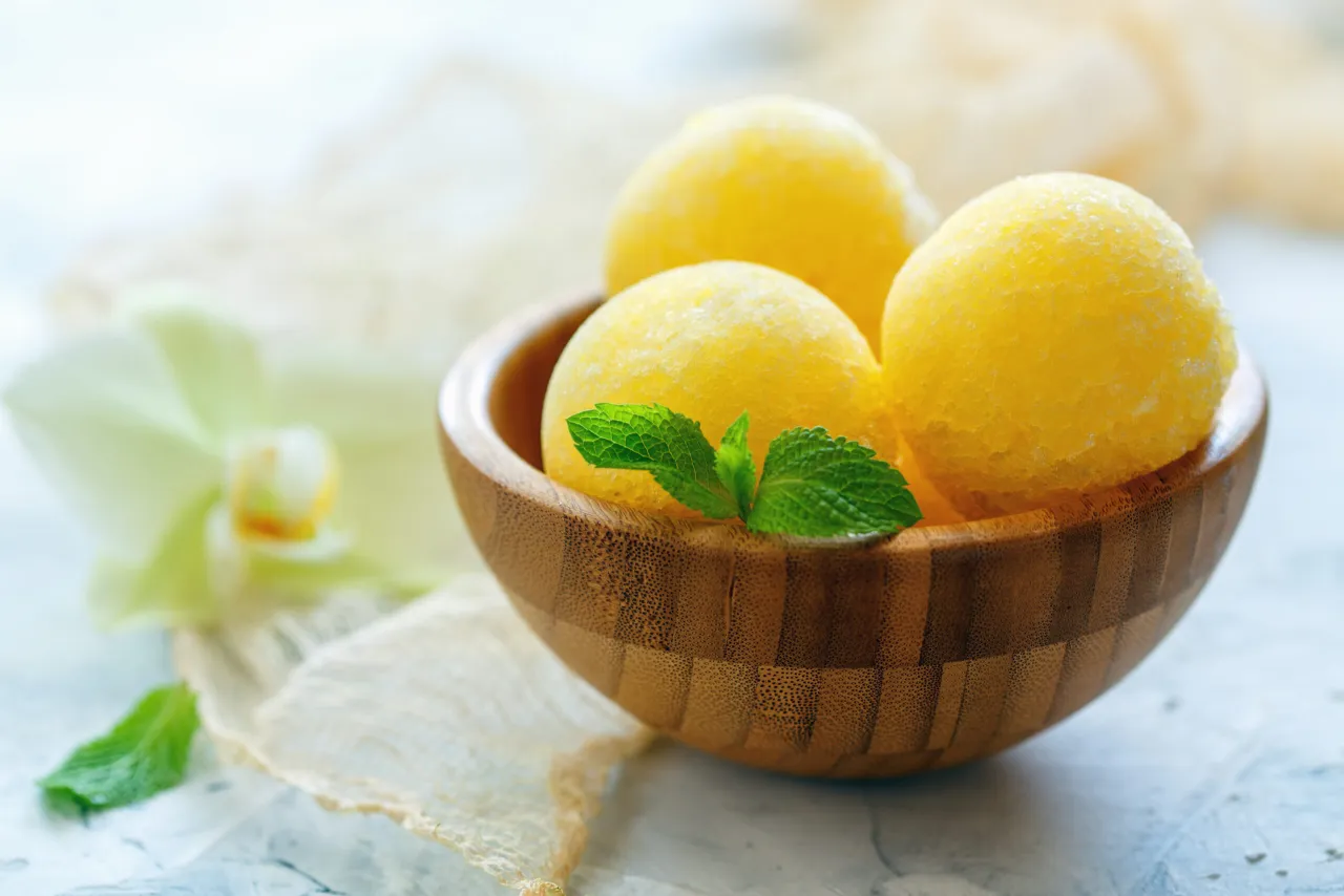 sposoby podawania sorbetu z melona