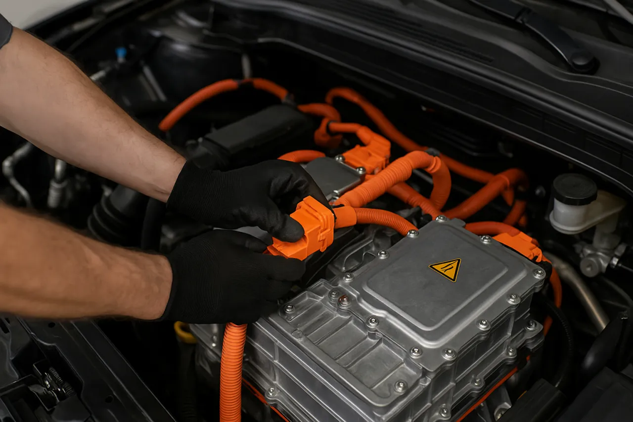 mechanik specjalizujący się w hybrydach