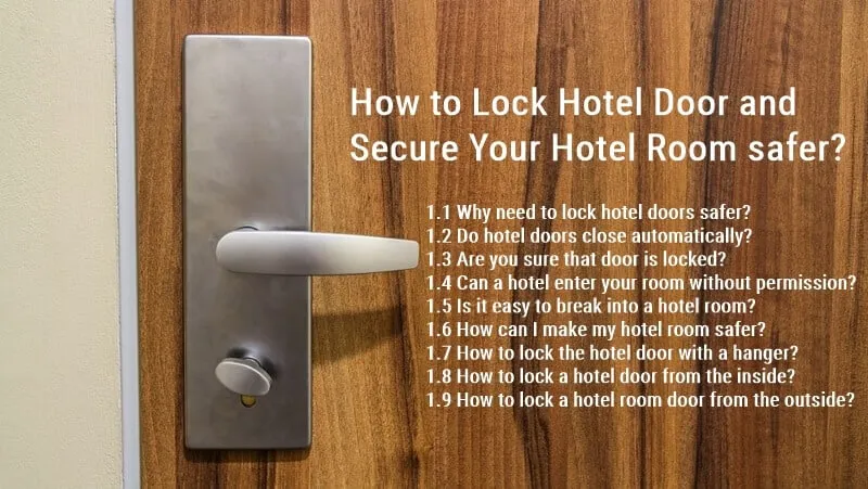 Zdjęcie Jak zamknąć drzwi w hotelu na kartę od środka - proste kroki i porady
