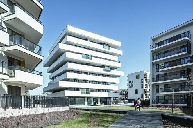 nowoczesne osiedle mieszkaniowe budowa