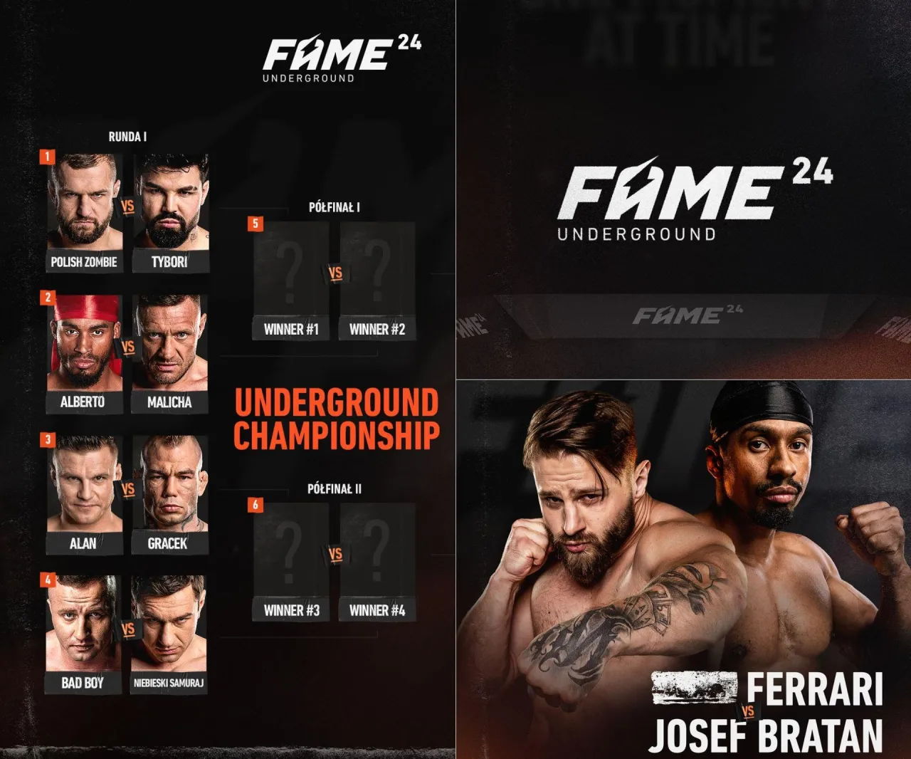 Karta walk MMA plakat