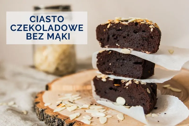 ciasto czekoladowe bez mąki opadnięte