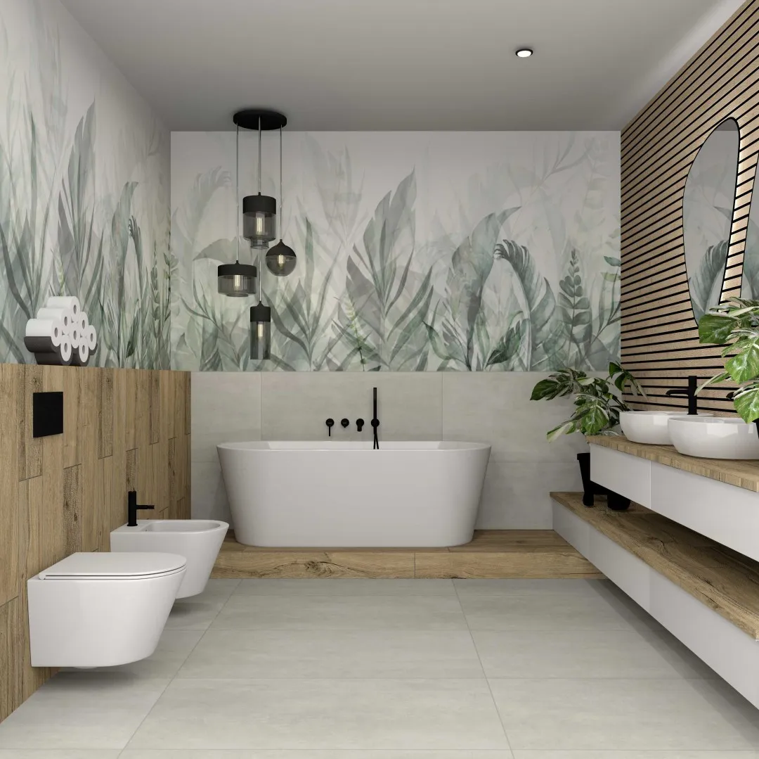 nowoczesna wyremontowana łazienka