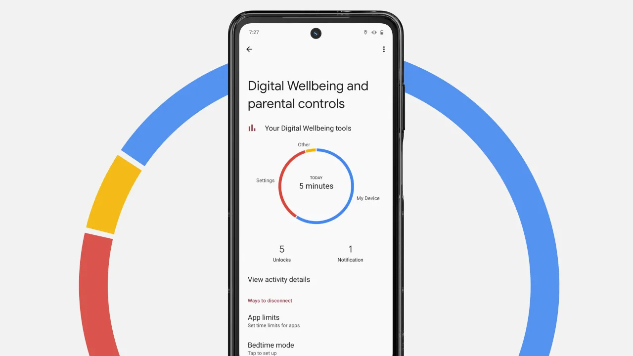 digital wellbeing, osoba patrząca na statystyki telefonu