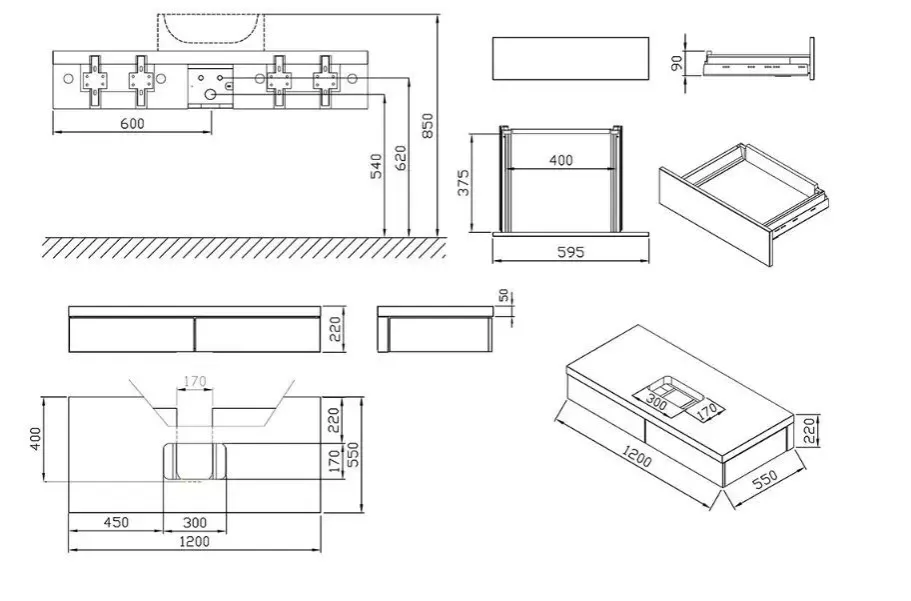 Jak zmierzyć szafkę pod zlew schemat